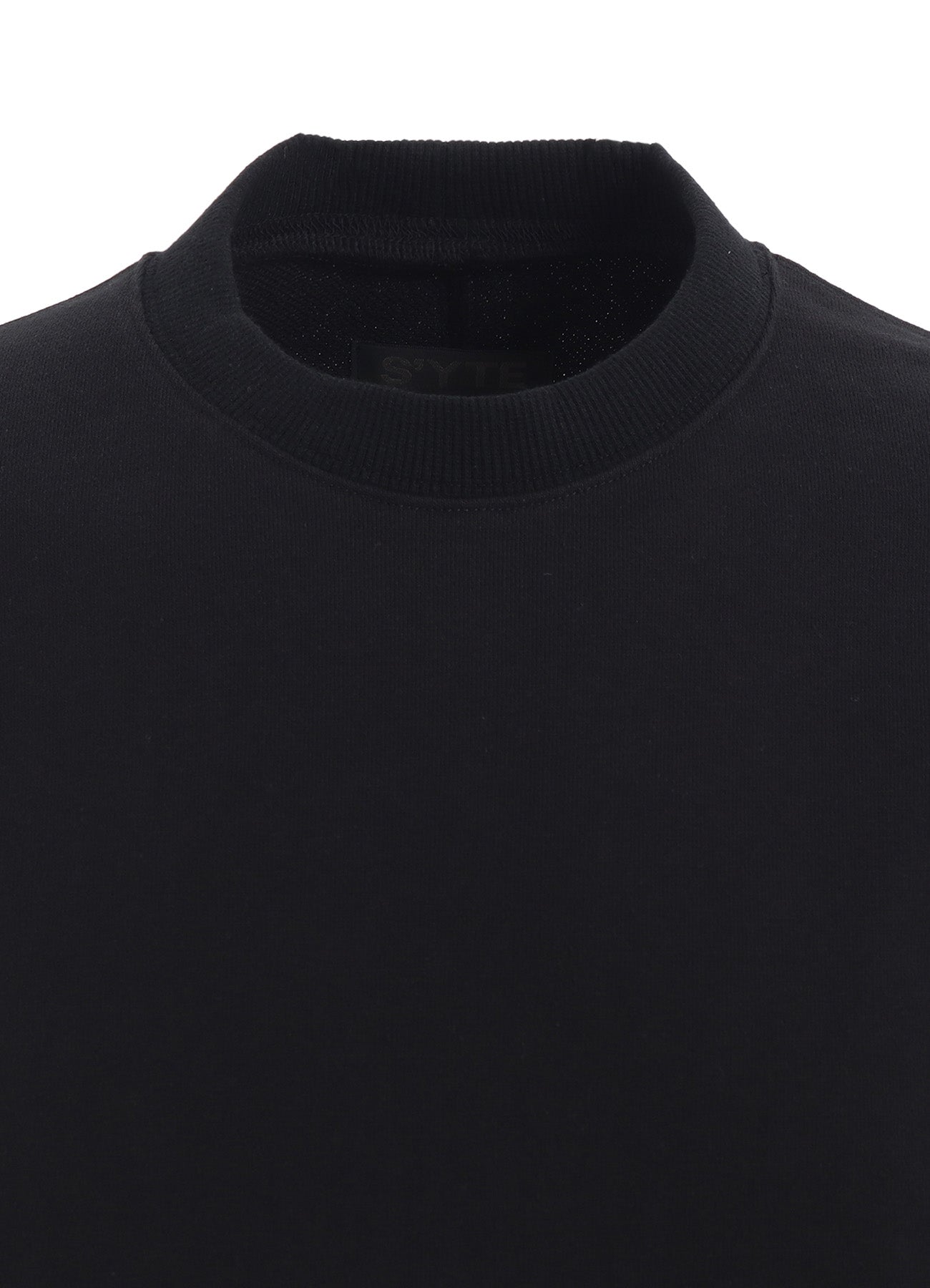 FRENCH TERRY FLOWER EMBROIDERY PULLOVER