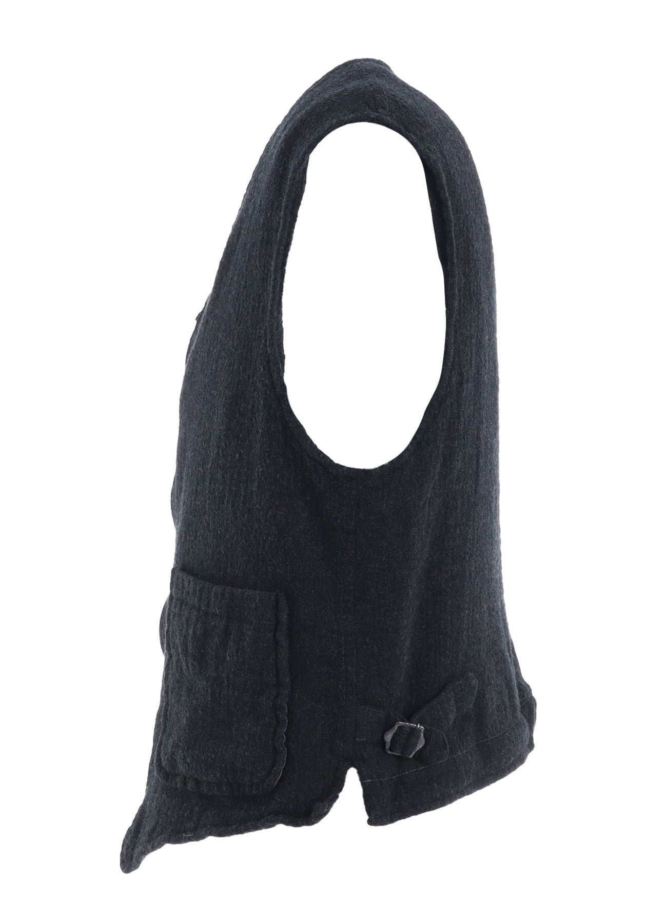 WOOL GAUZE ZIP UP VEST – THE SHOP YOHJI YAMAMOTO