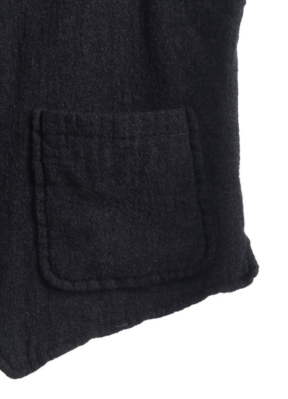 WOOL GAUZE ZIP UP VEST