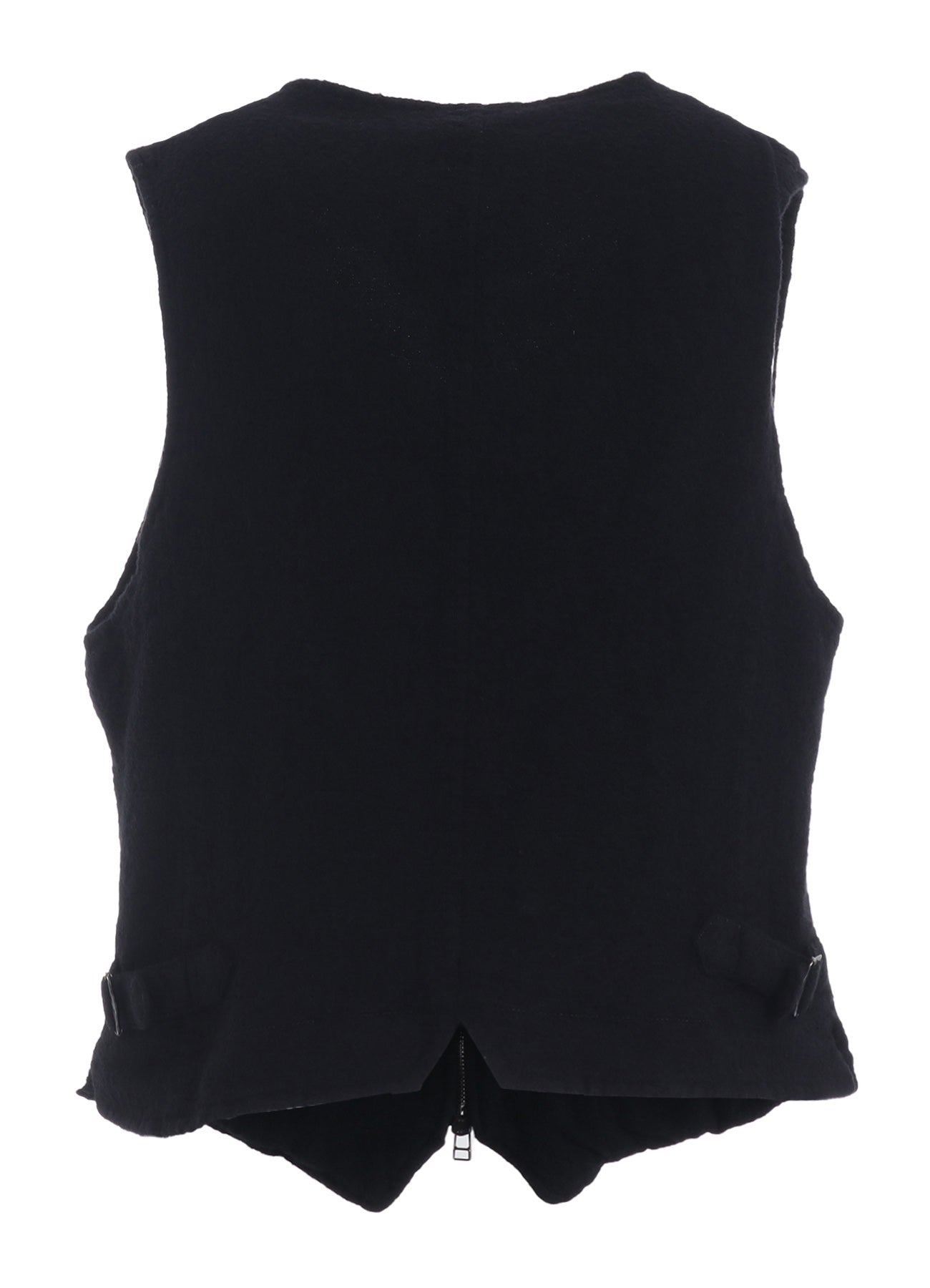 WOOL GAUZE ZIP UP VEST