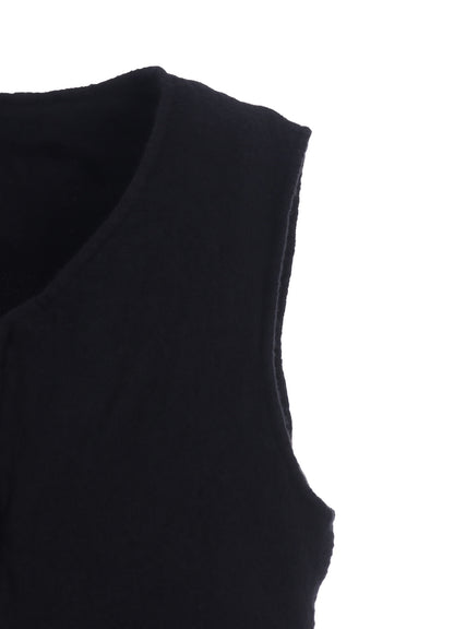 WOOL GAUZE ZIP UP VEST