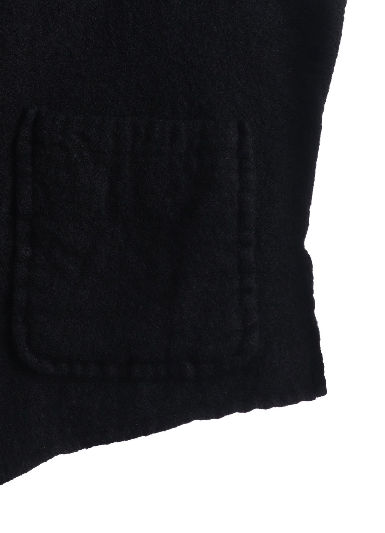 WOOL GAUZE ZIP UP VEST