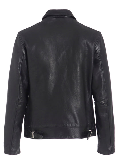 WASHED SHEEP LEATHER CLASSIC SINGLE-BREASTED JACKET