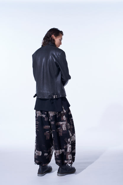 WASHED SHEEP LEATHER CLASSIC SINGLE-BREASTED JACKET