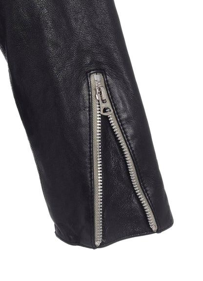 WASHED SHEEP LEATHER CLASSIC SINGLE-BREASTED JACKET