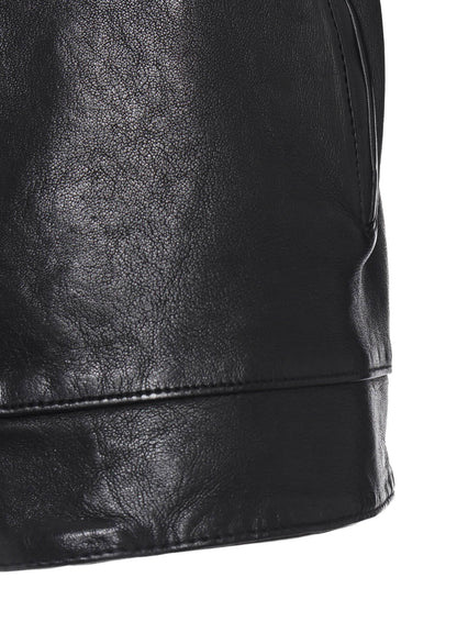WASHED SHEEP LEATHER CLASSIC SINGLE-BREASTED JACKET