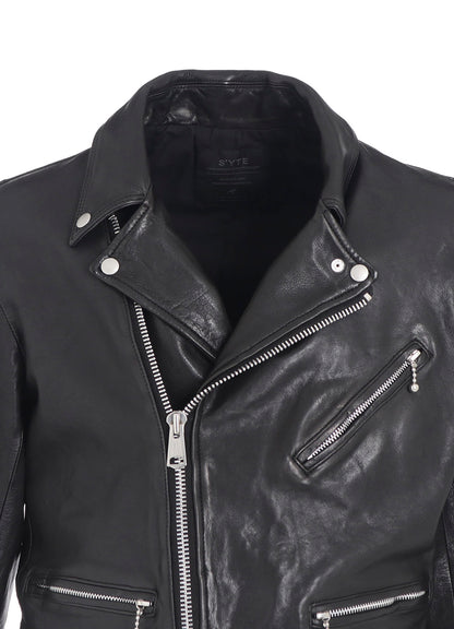 WASHED SHEEP LEATHER CLASSIC DOUBLE RIDERS JACKET
