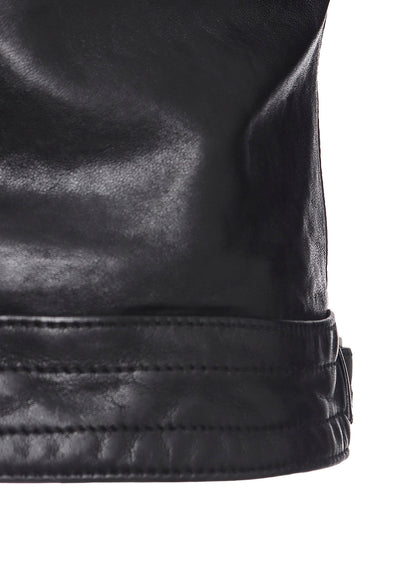 WASHED SHEEP LEATHER CLASSIC DOUBLE RIDERS JACKET
