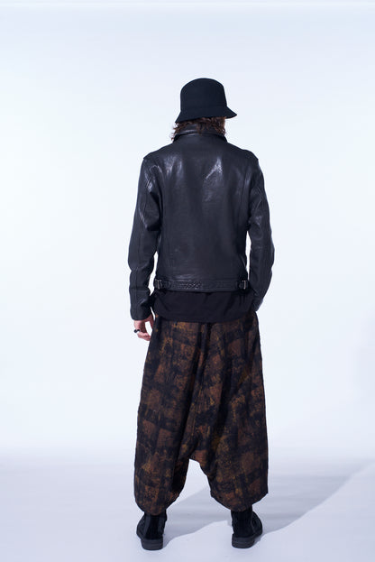 WASHED SHEEP LEATHER CLASSIC DOUBLE RIDERS JACKET