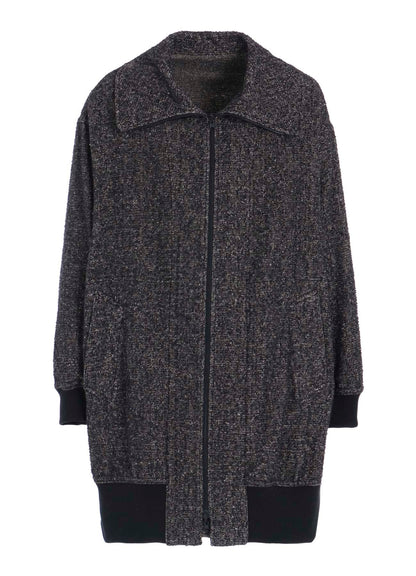 BRUSHED TWILL NEEDLE PUNCH RIVERSIBLE LONG TRUCK TOP
