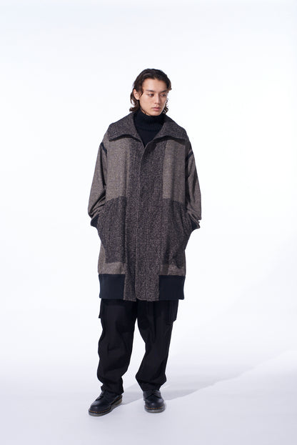 BRUSHED TWILL NEEDLE PUNCH REVERSIBLE LONG TRUCK TOP