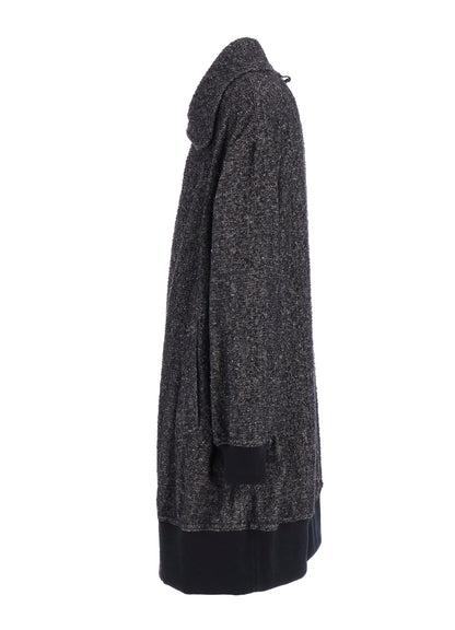 BRUSHED TWILL NEEDLE PUNCH RIVERSIBLE LONG TRUCK TOP