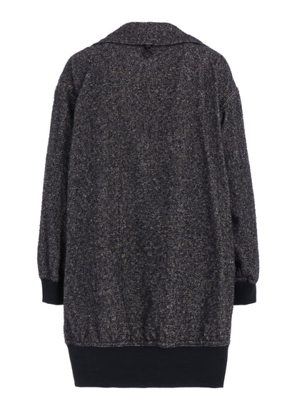 BRUSHED TWILL NEEDLE PUNCH RIVERSIBLE LONG TRUCK TOP