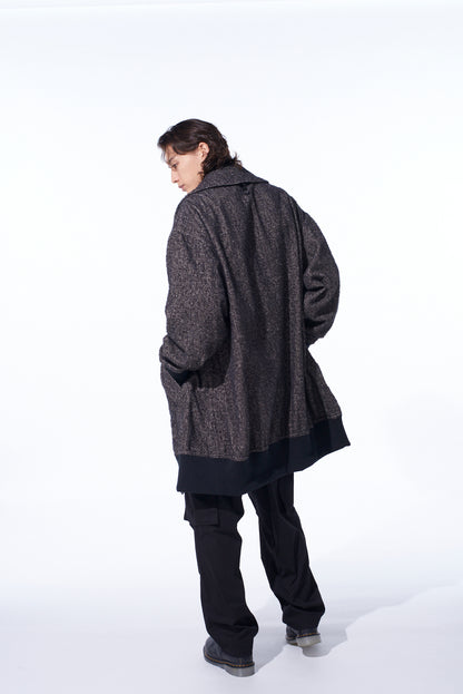 BRUSHED TWILL NEEDLE PUNCH REVERSIBLE LONG TRUCK TOP