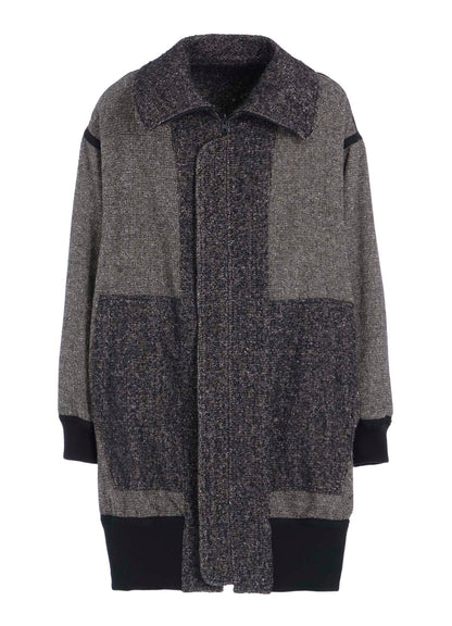 BRUSHED TWILL NEEDLE PUNCH RIVERSIBLE LONG TRUCK TOP