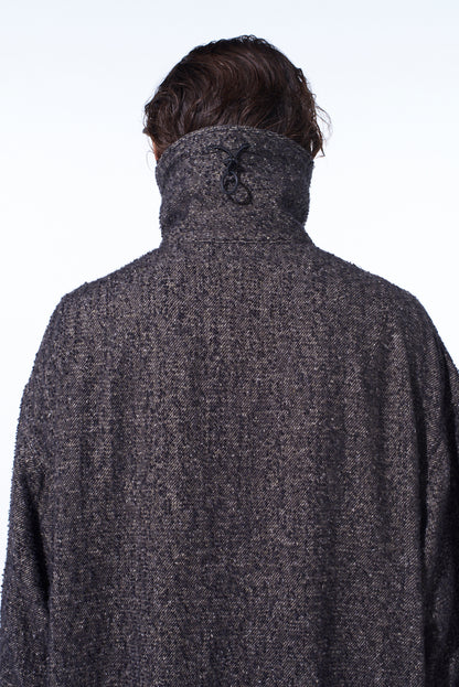 BRUSHED TWILL NEEDLE PUNCH REVERSIBLE LONG TRUCK TOP