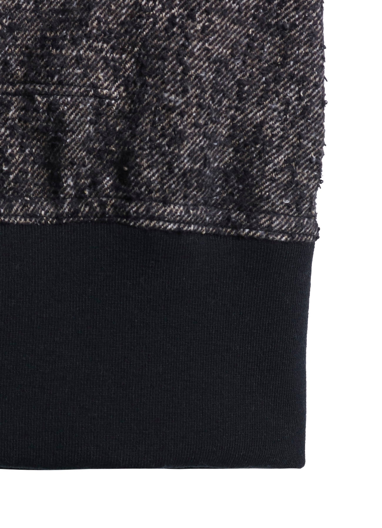 BRUSHED TWILL NEEDLE PUNCH RIVERSIBLE LONG TRUCK TOP