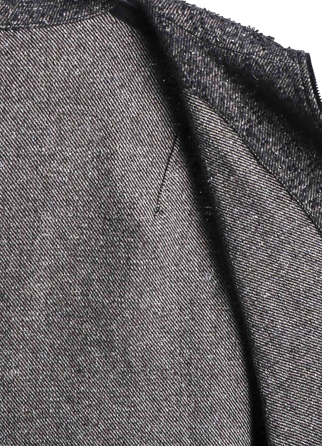 BRUSHED TWILL NEEDLE PUNCH RIVERSIBLE LONG TRUCK TOP