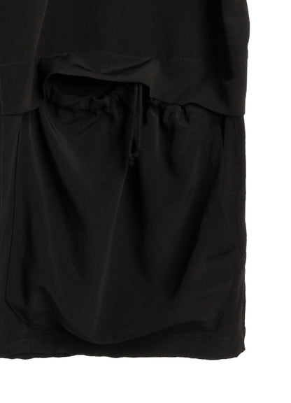 CREPE de CHINE SHIRRING MOUNTAIN PARKA