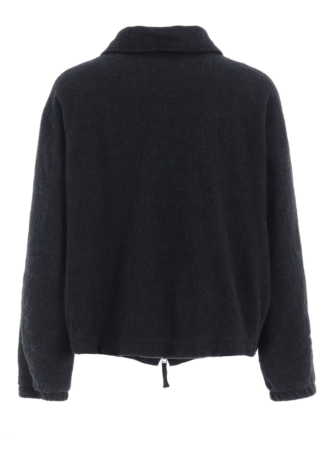 WOOL GAUZE ZIP-FRONT JACKET
