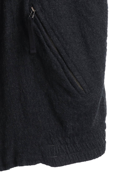 WOOL GAUZE ZIP-FRONT JACKET