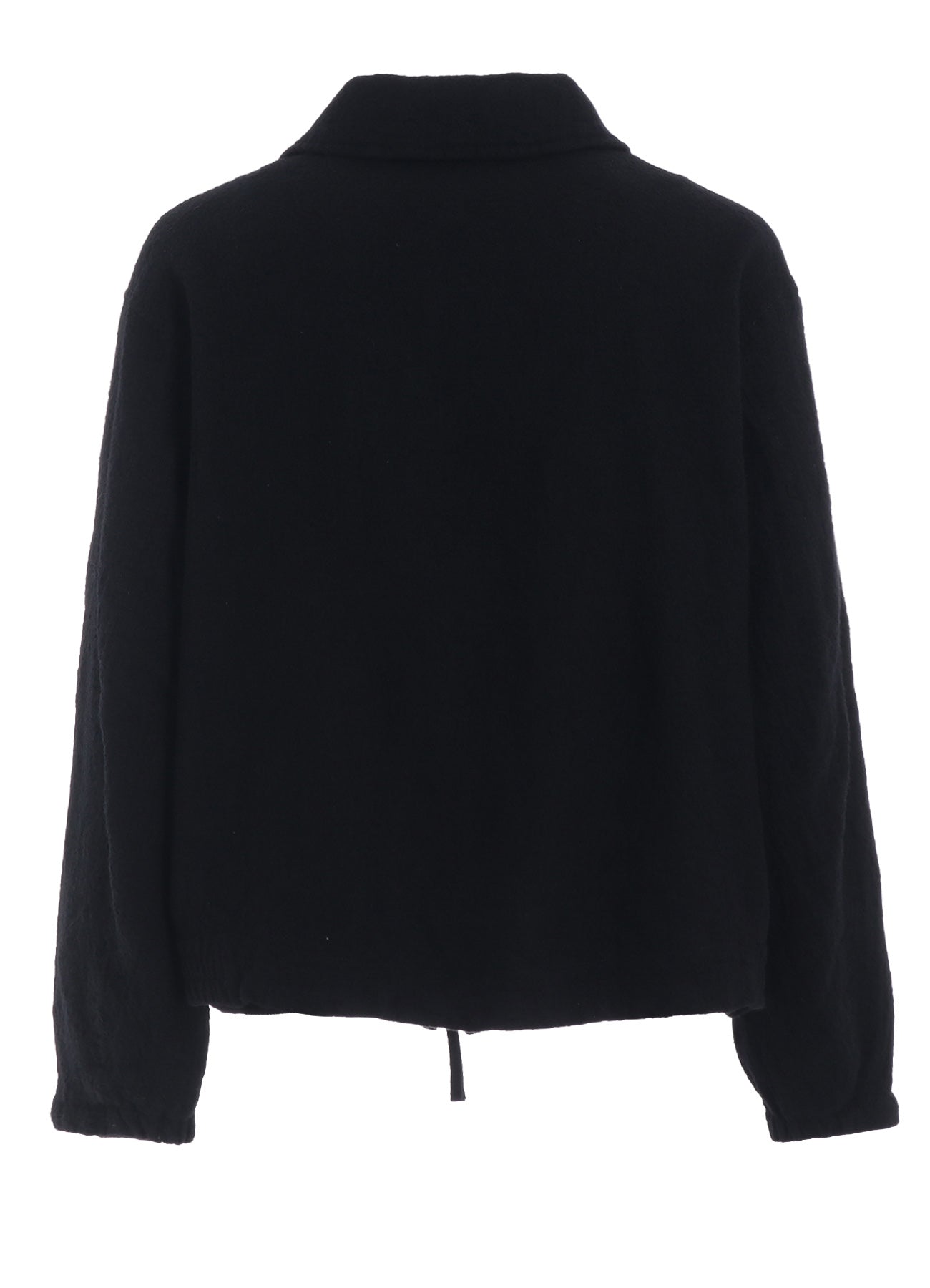 WOOL GAUZE ZIP-FRONT JACKET