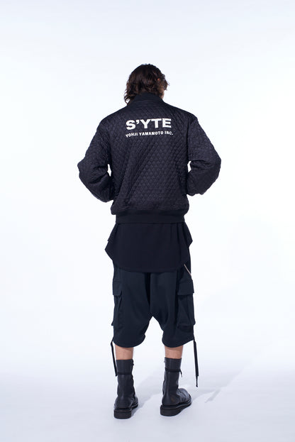 NYLON TWILL REVERSIBLE BOMBER JACKET