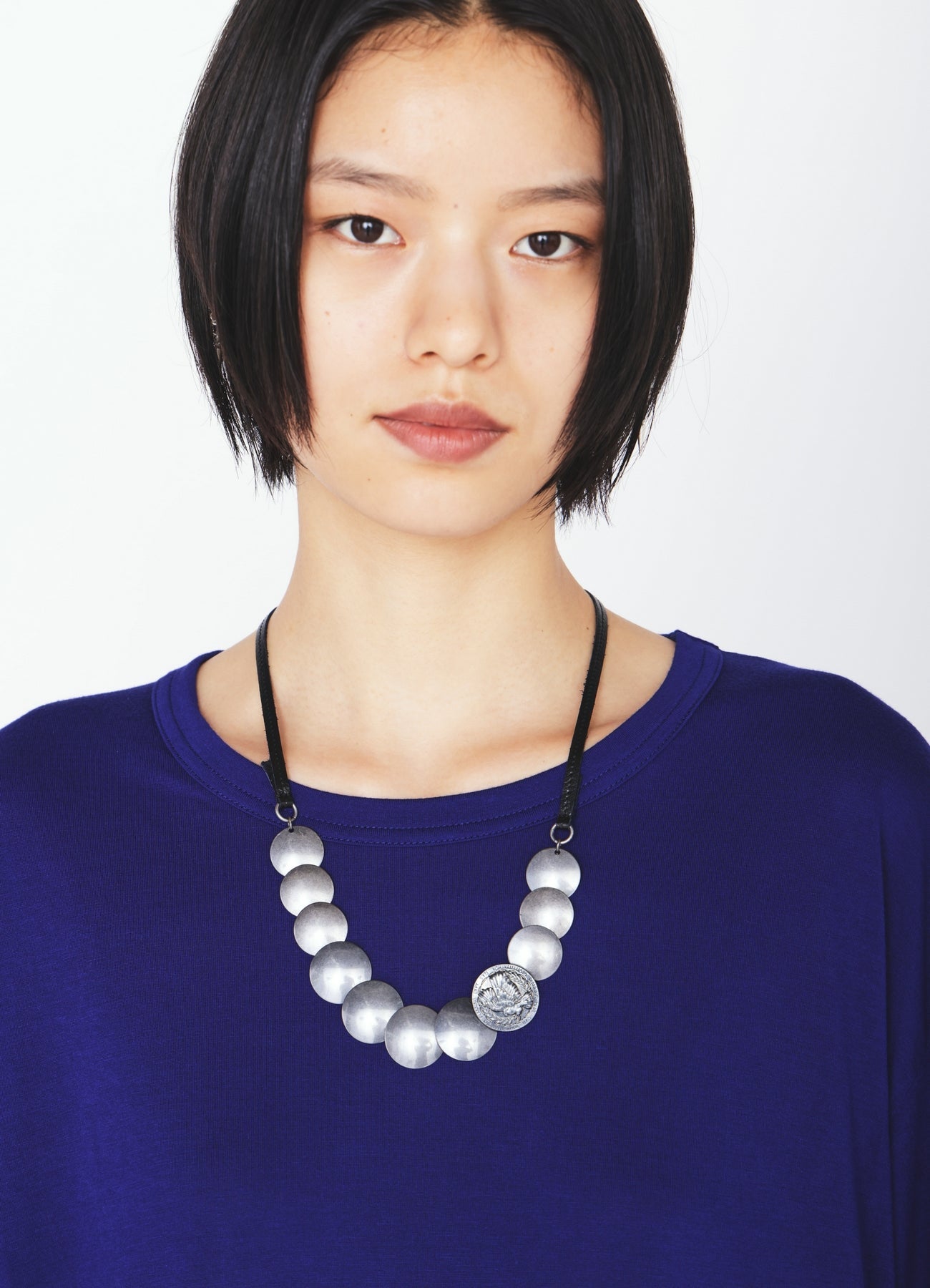 BRASS CONCHO NECKLACE