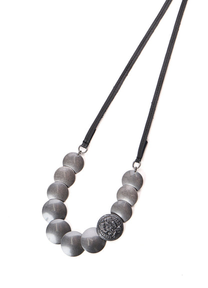 BRASS CONCHO NECKLACE