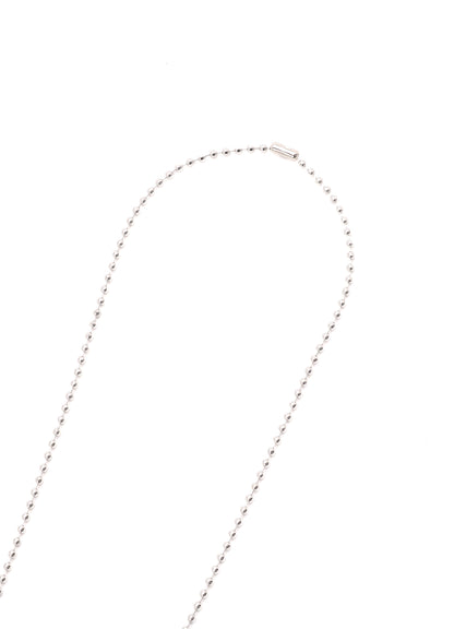 STAINLESS STEEL WHISTLE NECKLACE WITH BRASS TAG