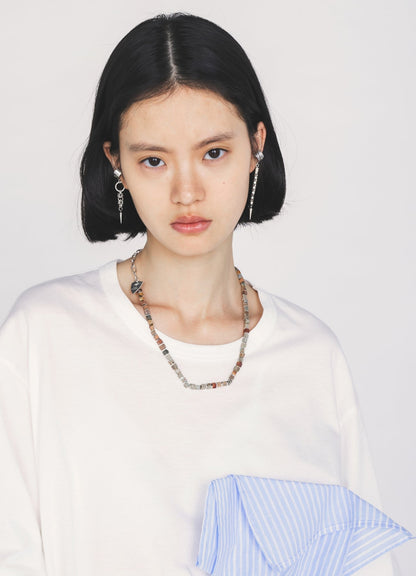 PICK ACCENT COLOR-CUBE NECKLACE