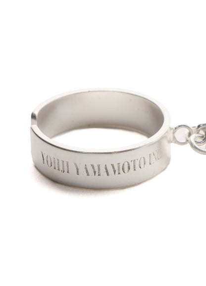 PICK ACCENT CHAIN‑LINKED DOUBLE RING