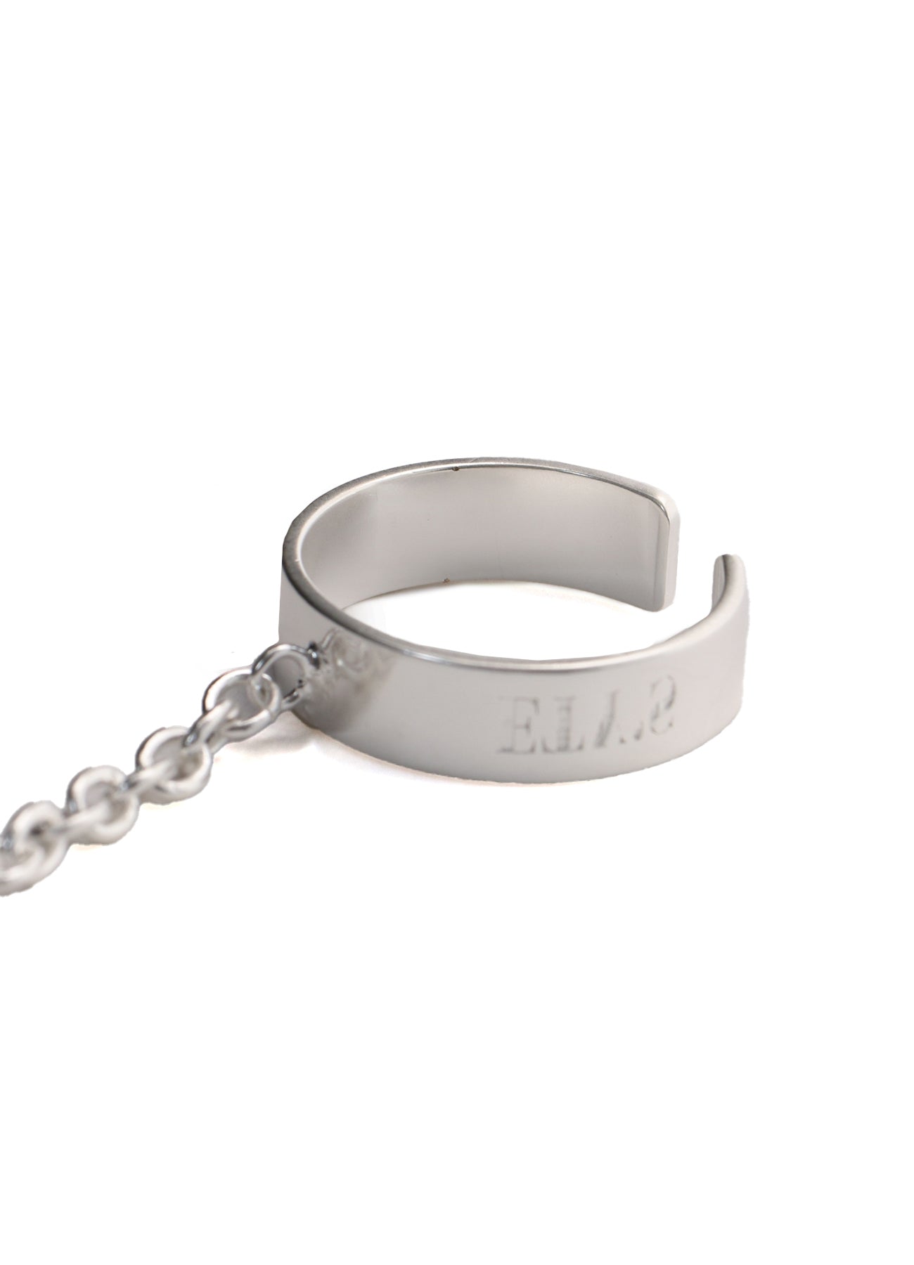 PICK ACCENT CHAIN‑LINKED DOUBLE RING