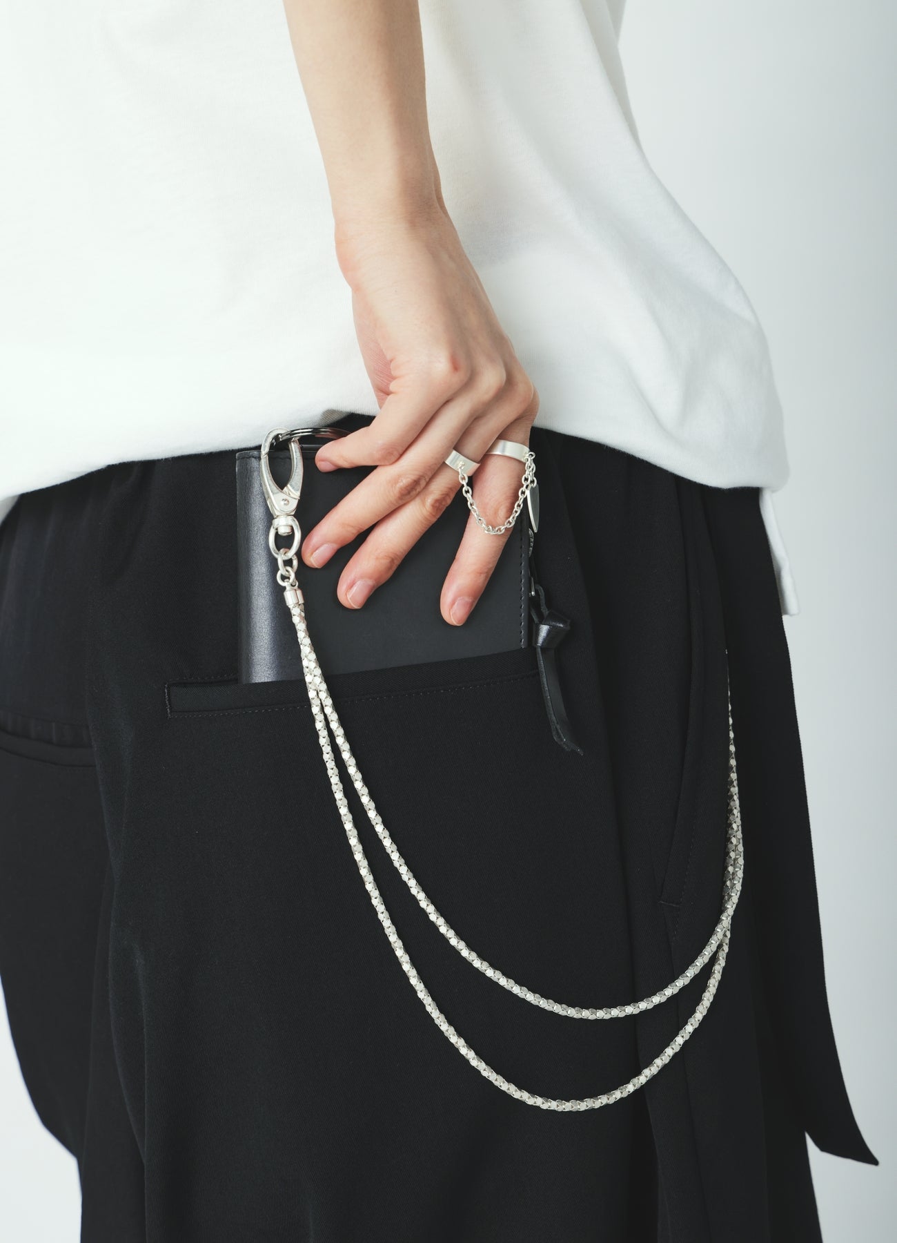 WOVEN KAGOME PATTERN WALLET CHAIN – THE SHOP YOHJI YAMAMOTO