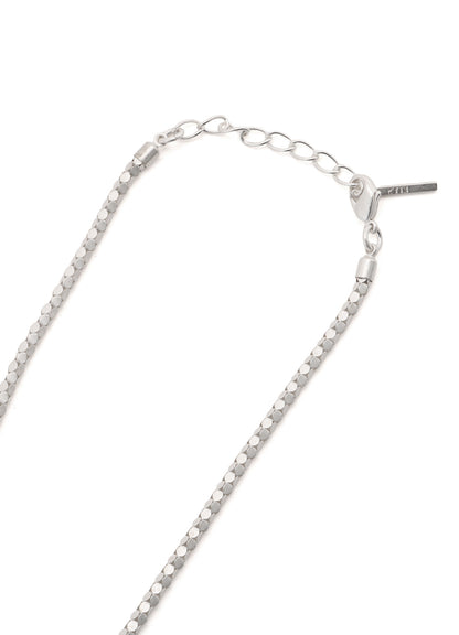 WOVEN KAGOME PATTERN CHAIN NECKLACE