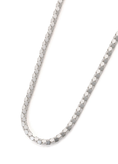 WOVEN KAGOME PATTERN CHAIN NECKLACE