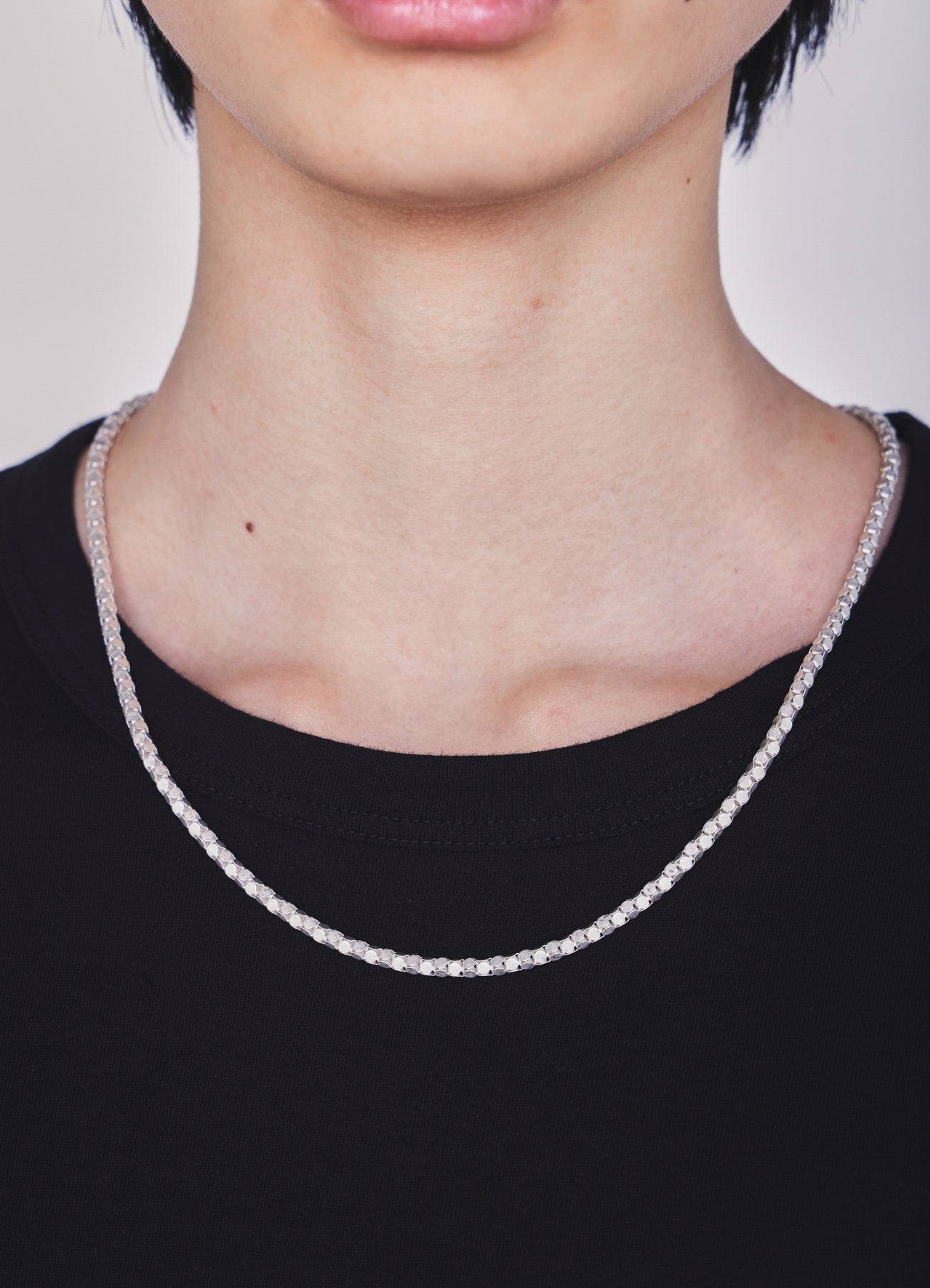 WOVEN KAGOME PATTERN CHAIN NECKLACE – THE SHOP YOHJI YAMAMOTO
