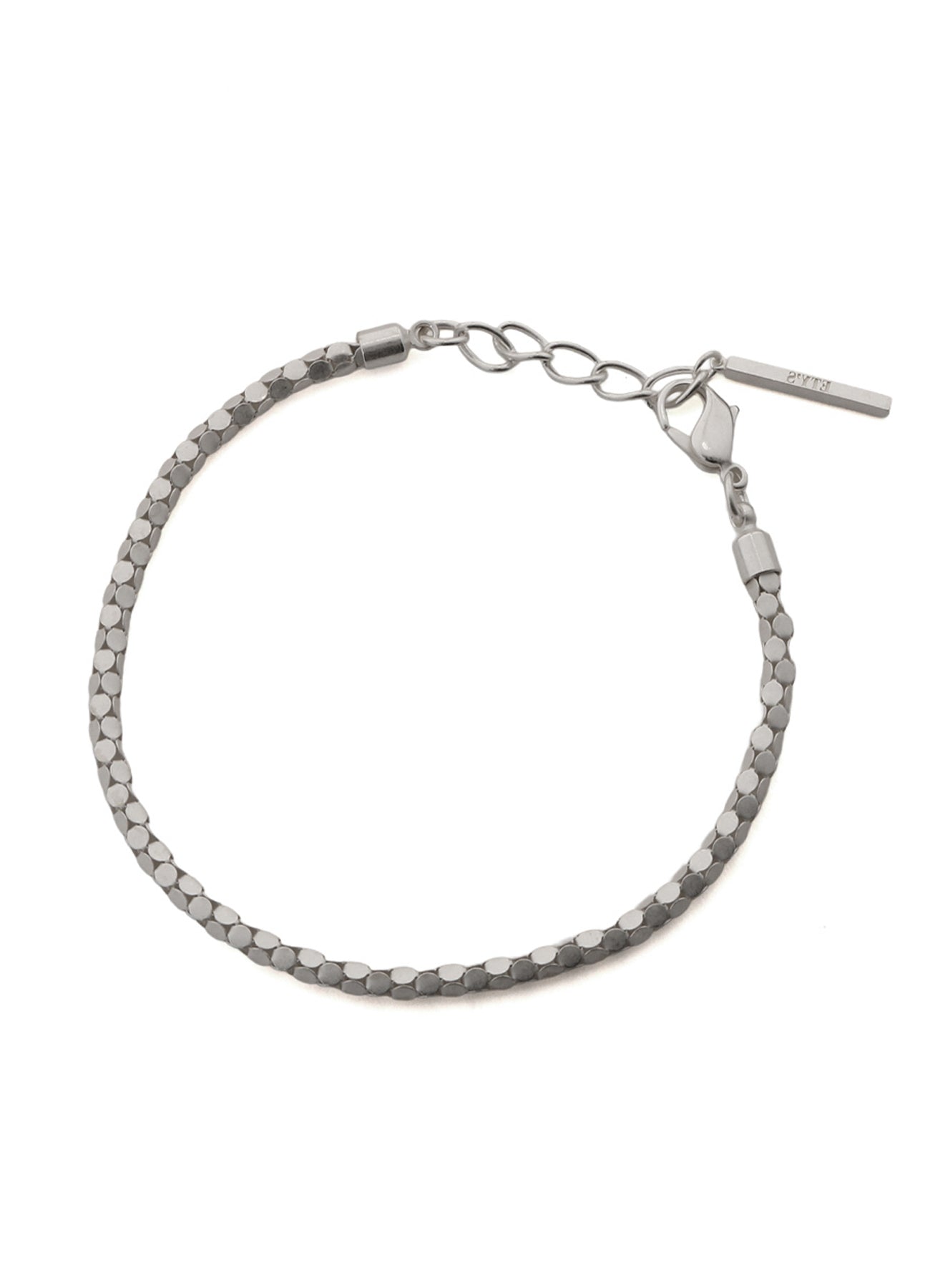 WOVEN KAGOME PATTERN CHAIN BRACELET