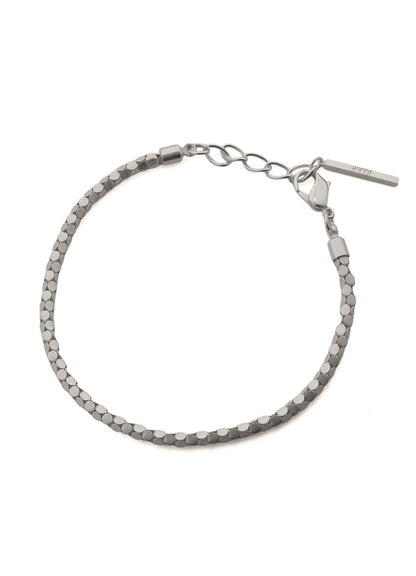WOVEN KAGOME PATTERN CHAIN BRACELET