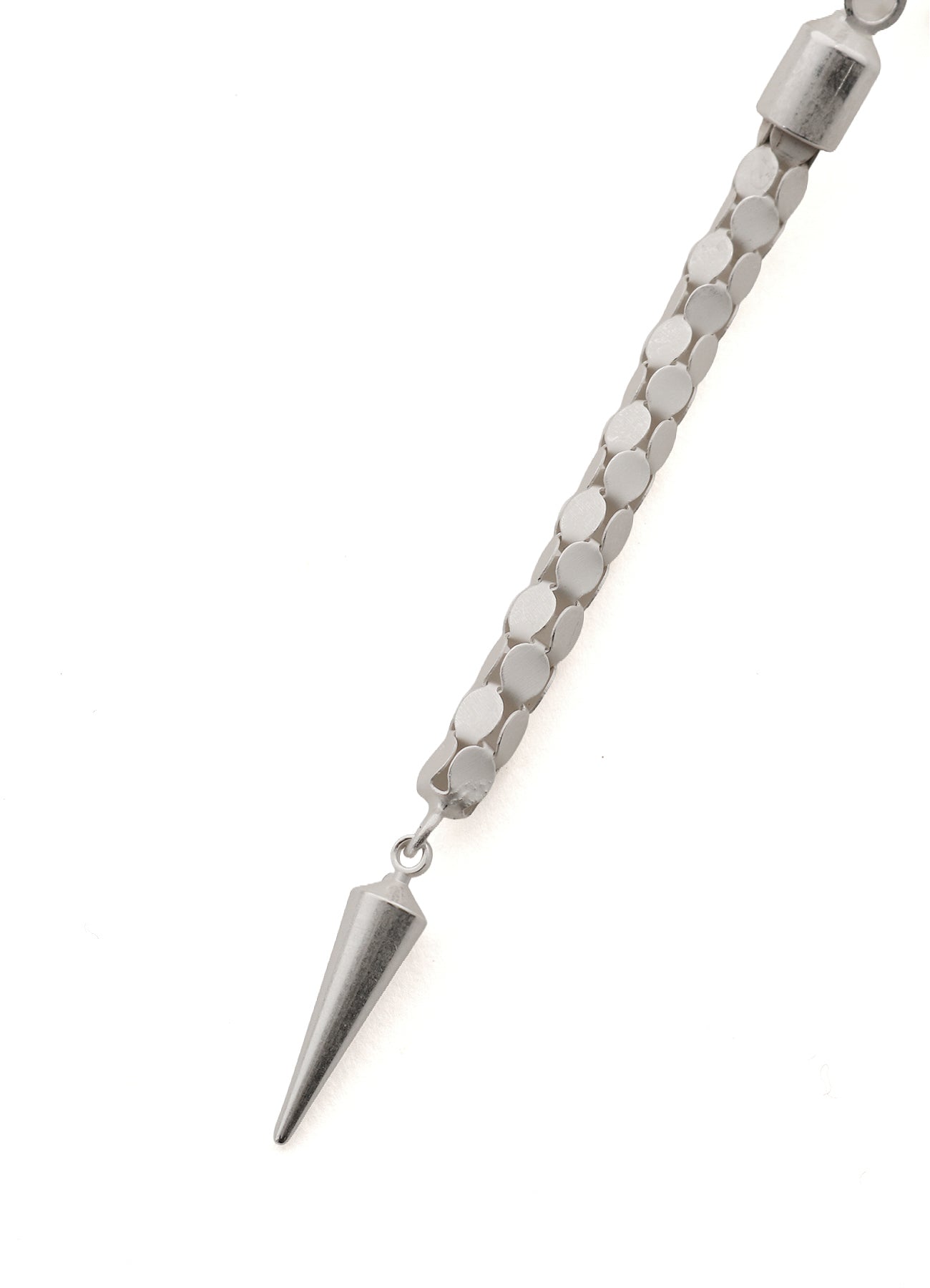 WOVEN KAGOME PATTERN CHAIN EAR CUFF