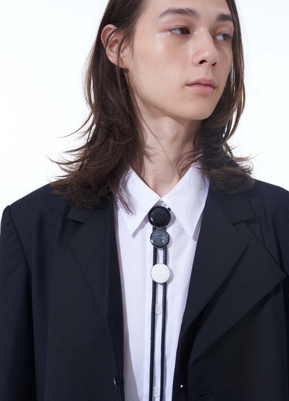 BRASS LOGO MOTIF LOOP TIE