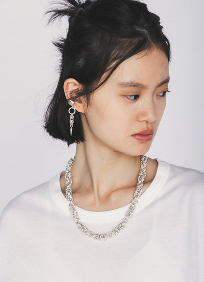 DENSE‑LINK CHAIN EAR CUFF