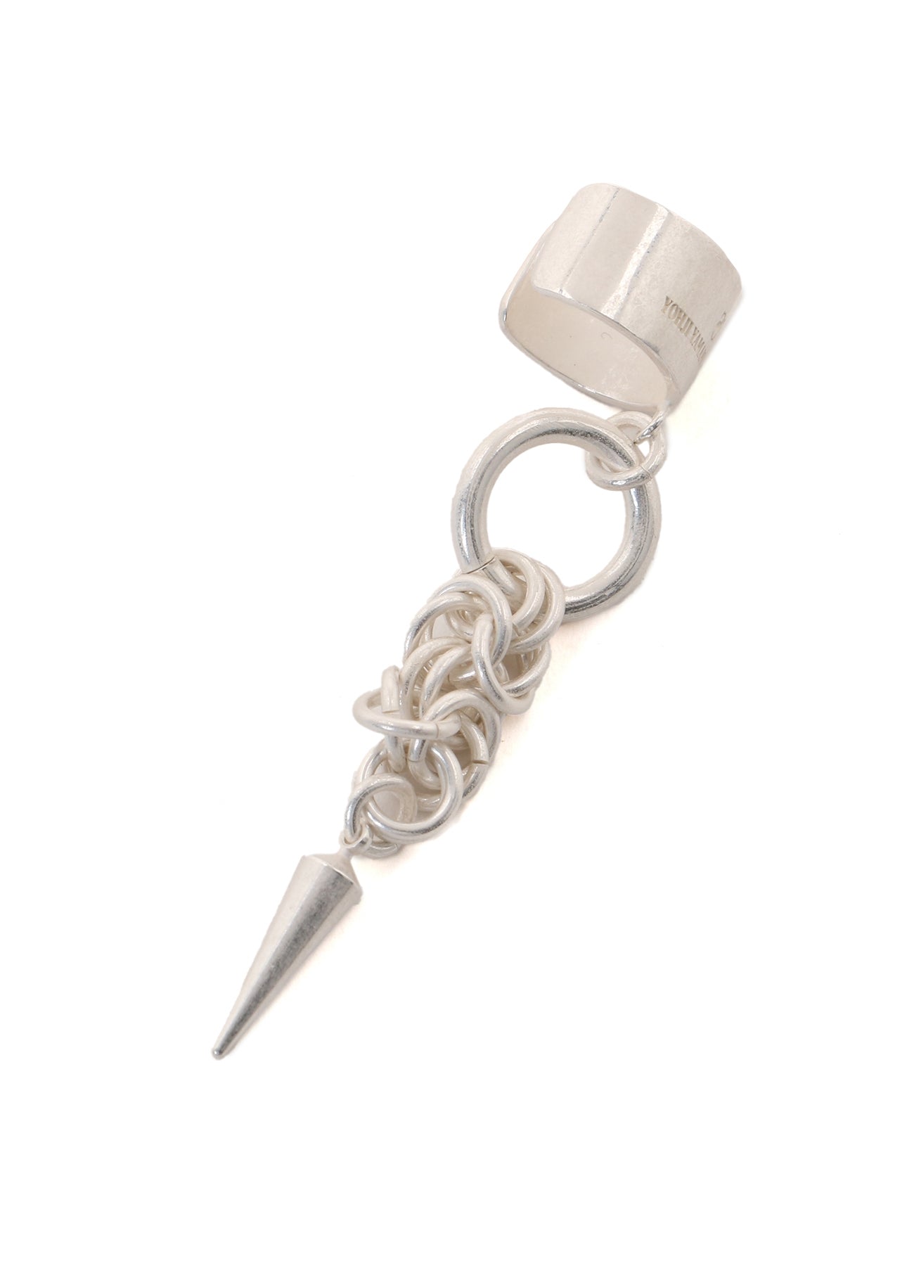 DENSE‑LINK CHAIN EAR CUFF