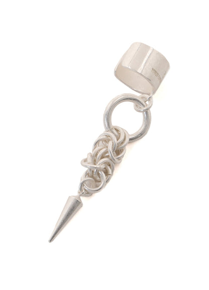 DENSE‑LINK CHAIN EAR CUFF