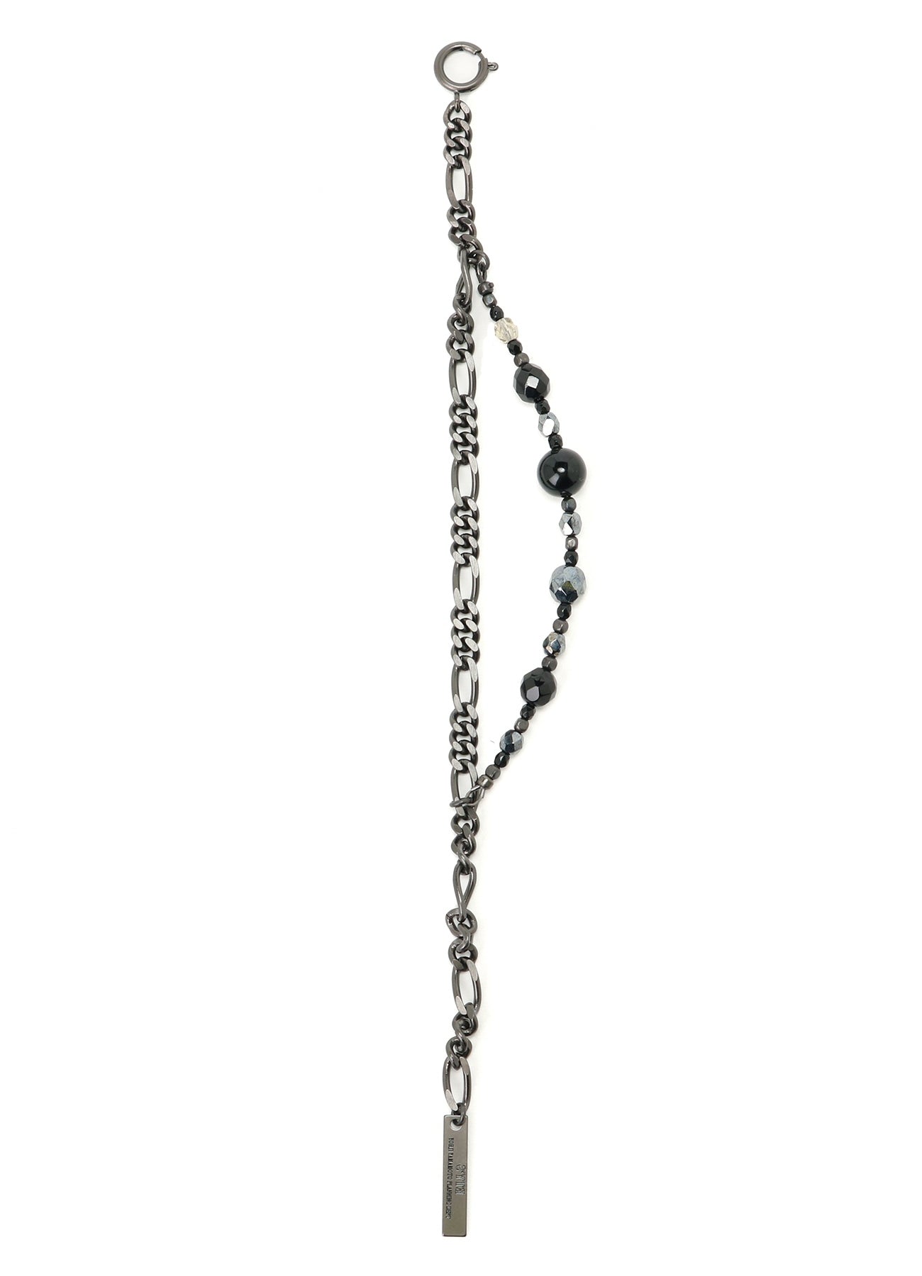 BLACK ONYX + GLASS BEADS BRASS BRACELET – THE SHOP YOHJI YAMAMOTO
