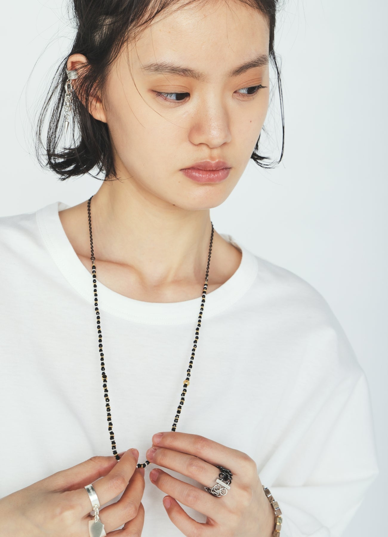 BRASS ONYX CHAIN NECKLACE – THE SHOP YOHJI YAMAMOTO