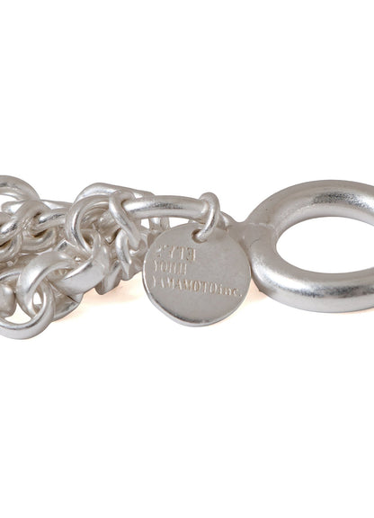 BRASS 4‑ROW CHAIN BRACELET