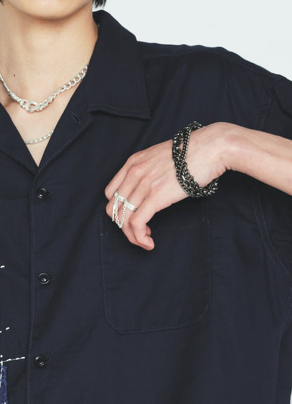 BRASS 4‑ROW CHAIN BRACELET