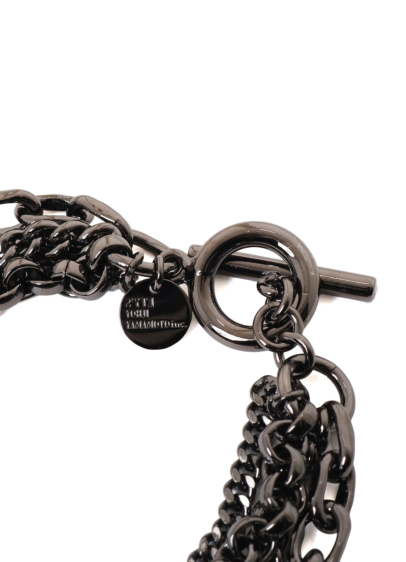 BRASS 4‑ROW CHAIN BRACELET