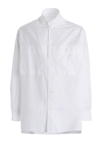 100/2 COTTON BROAD FLOATING POCKETS OPEN COLLAR SHIRT